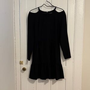 Club Monaco Charcoal Long Sleeve Dress